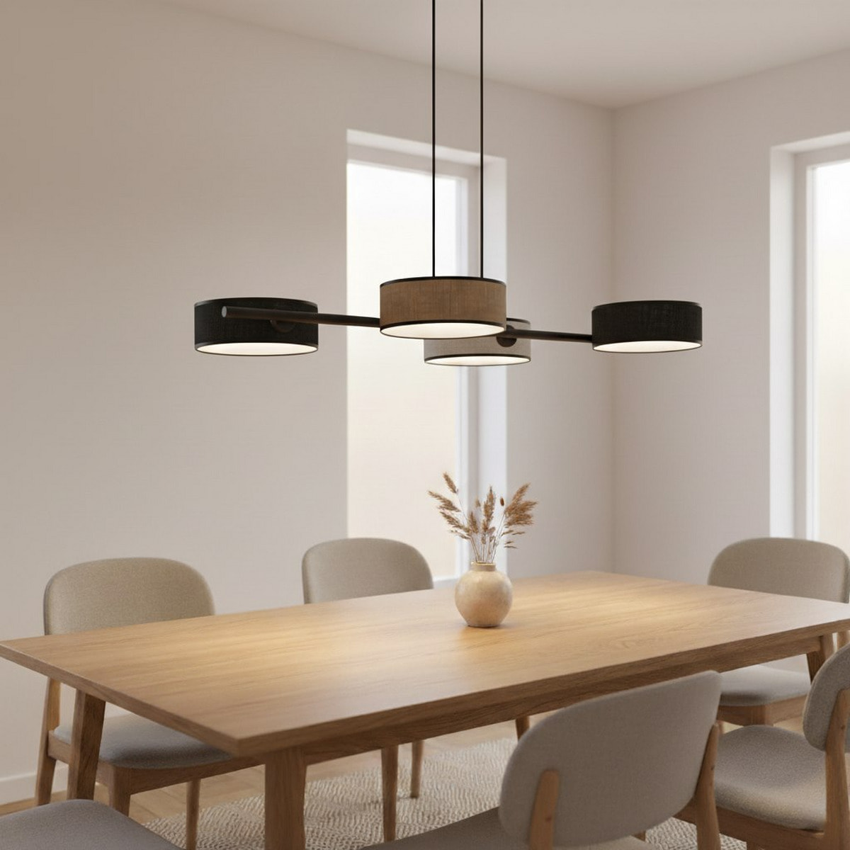 Lampada a sospensione DRUMZ con paralumi cilindrici