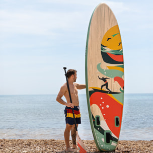 Tabla paddle surf hinchable HAENA FITFIU con diseño retro