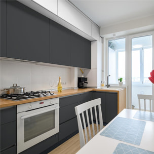 Rouleau adhésif décoratif Vinyle au Mètre - Gris tempete - Sticker Lavable Imperméable Mur Cuisine Meubles