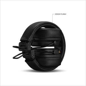 Casque MARSHALL Major V Noir - Bluetooth, autonomie 100h, pliable