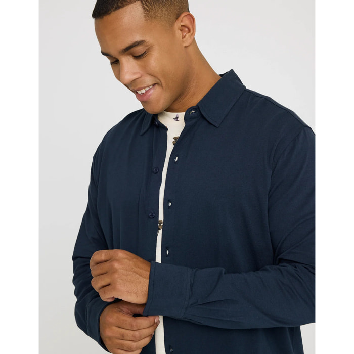 Camisa Manga Larga Azul Marino - Atti