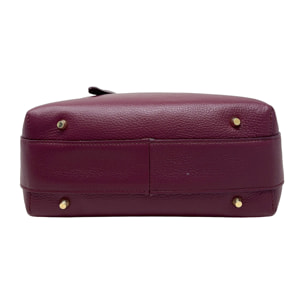 Borsa a Mano Elegante da Donna in Pelle Martellata con Tracolla