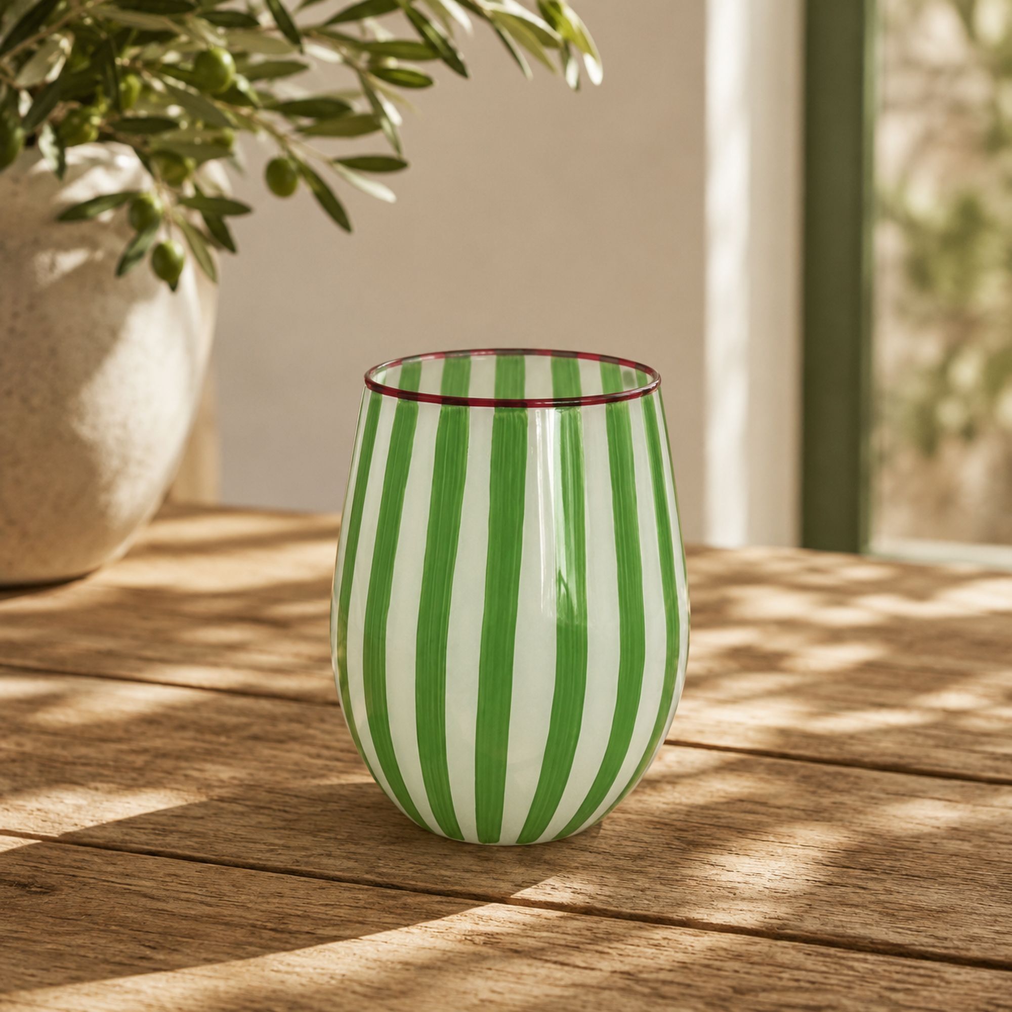 Lot de 3 verres à eau 27cl vert CIRCUS