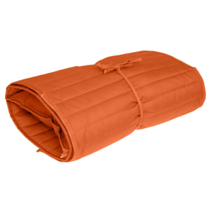 Coussin de transat enroulable "Adiya" ambre 180x60cm en polyester