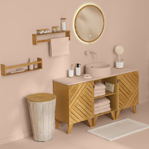 Meuble 1 porte Bambou Bath N' Modul