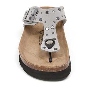 Sandalia Plataforma Gris Mujer BILLOWY GRIS