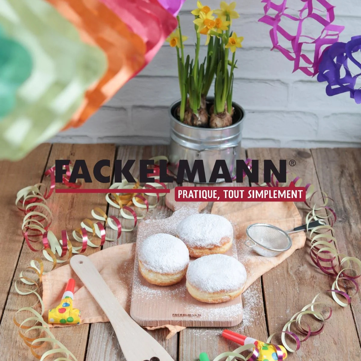 Lot de 2 bandeaux anniversaire Fackelmann Rio party