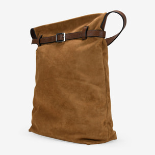 Bolso de hombro cuero con cinturón