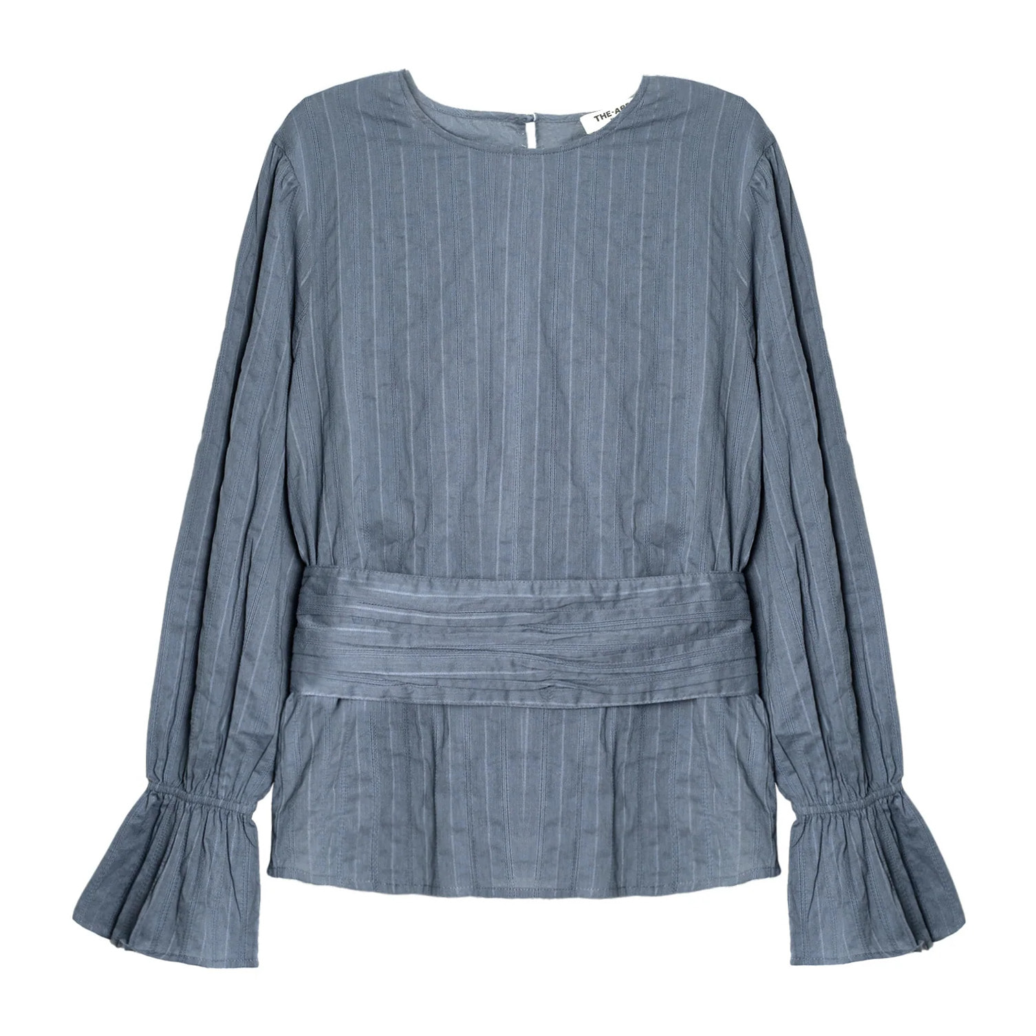 Blusa holgada con cuello barco