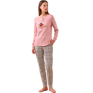 Pigiama donna caldo cotone yuppie Noidinotte