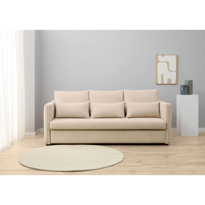 Sofá Cama Nido - 2 Colchones Individuales - Tejido Bobak Antimanchas - Cojines incluídos - Múltiples colores - 2 Años de Garantía
