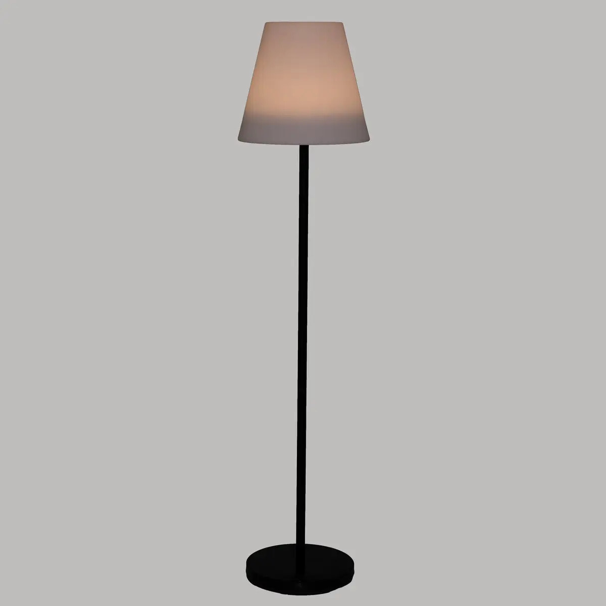Lampadaire d'extérieur "Rony" - blanc - métal  H150 cm