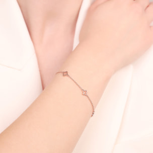 Collana con Ciondoli a Quadrifoglio Traforati