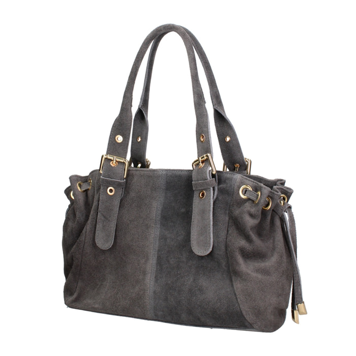 Borsa a mano da donna Made in Italy - Modello Lumena Lux - 100% pelle - 20.0 x 21.0 x 33.0 cm