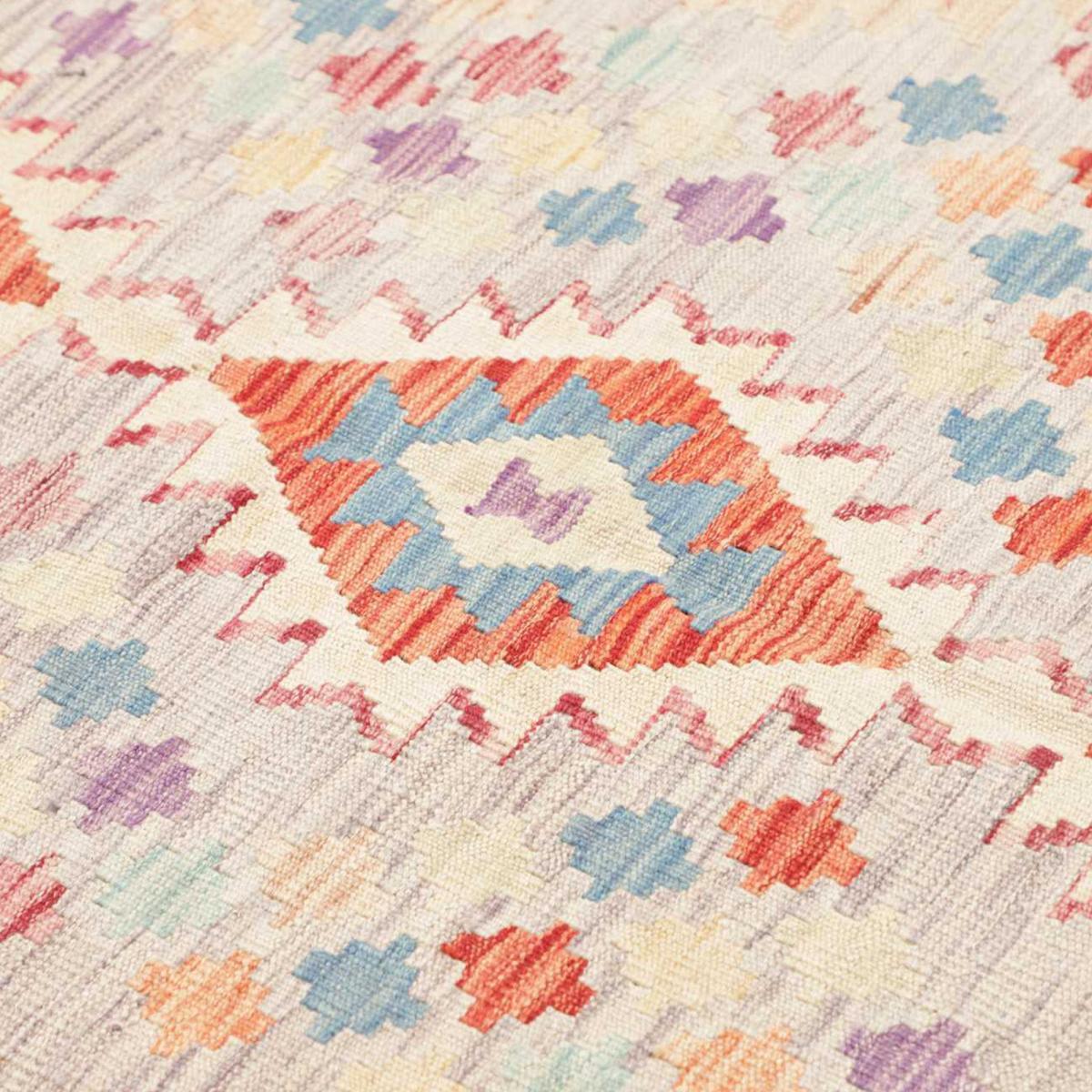 Tapis kilim au motif ethnique, tissé plat en laine, VAPIGA