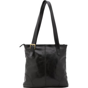 Borsa a spalla  da donna In Vera pelle Made in Italy 33x35x8 cm