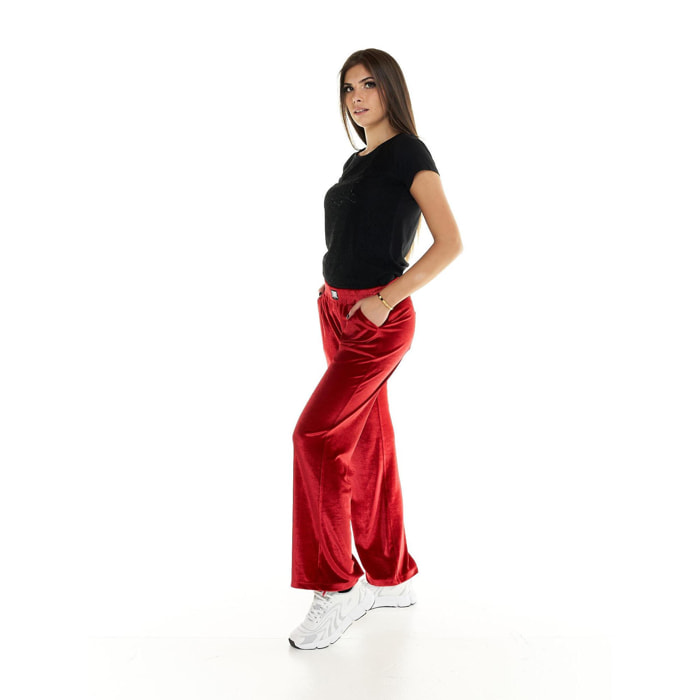 Pantalón de chándal de mujer Leone Scooter de chenilla acampanado