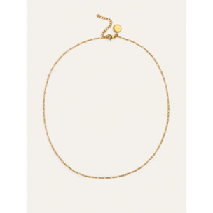 Collana Fiore Acciao Placcato Oro