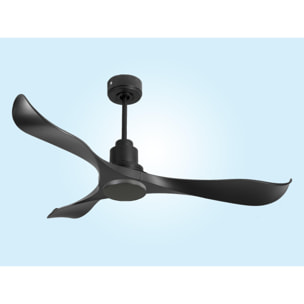 Ventilateur de plafond Réversible  Thermostat Wifi Moteur à courant continu Toits en pente Télécommande Adaptateur 2/3 Lames Hypersilence Mémoire Shopify Vendible (AUTOMATIQUE)