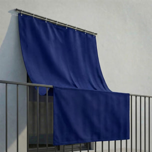 Tenda da sole a caduta impermeabile per esterno con occhielli, telo parasole resistente ai raggi UV e intemperie, protegge da luce e calore, aumenta privacy su balcone e terrazzo, facile da installare, tessuto in poliestere durevole e lavabile