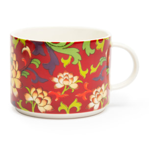 Set 4 Tazze Jumbo Excelsa – La Via della Seta, New Bone China Multicolore