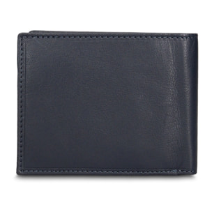 Portafoglio uomo in vera pelle - Modello Astero Plus - Casual - 13.0 x 10.0 x 2.0 cm