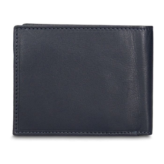 Portafoglio uomo in vera pelle - Modello Astero Plus - Casual - 13.0 x 10.0 x 2.0 cm
