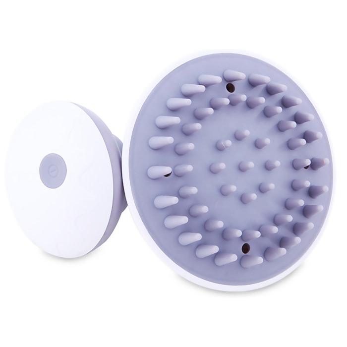 Pettine elettrico vibrante massaggiatore con 3 intensità, speciale per il cuoio capelluto.