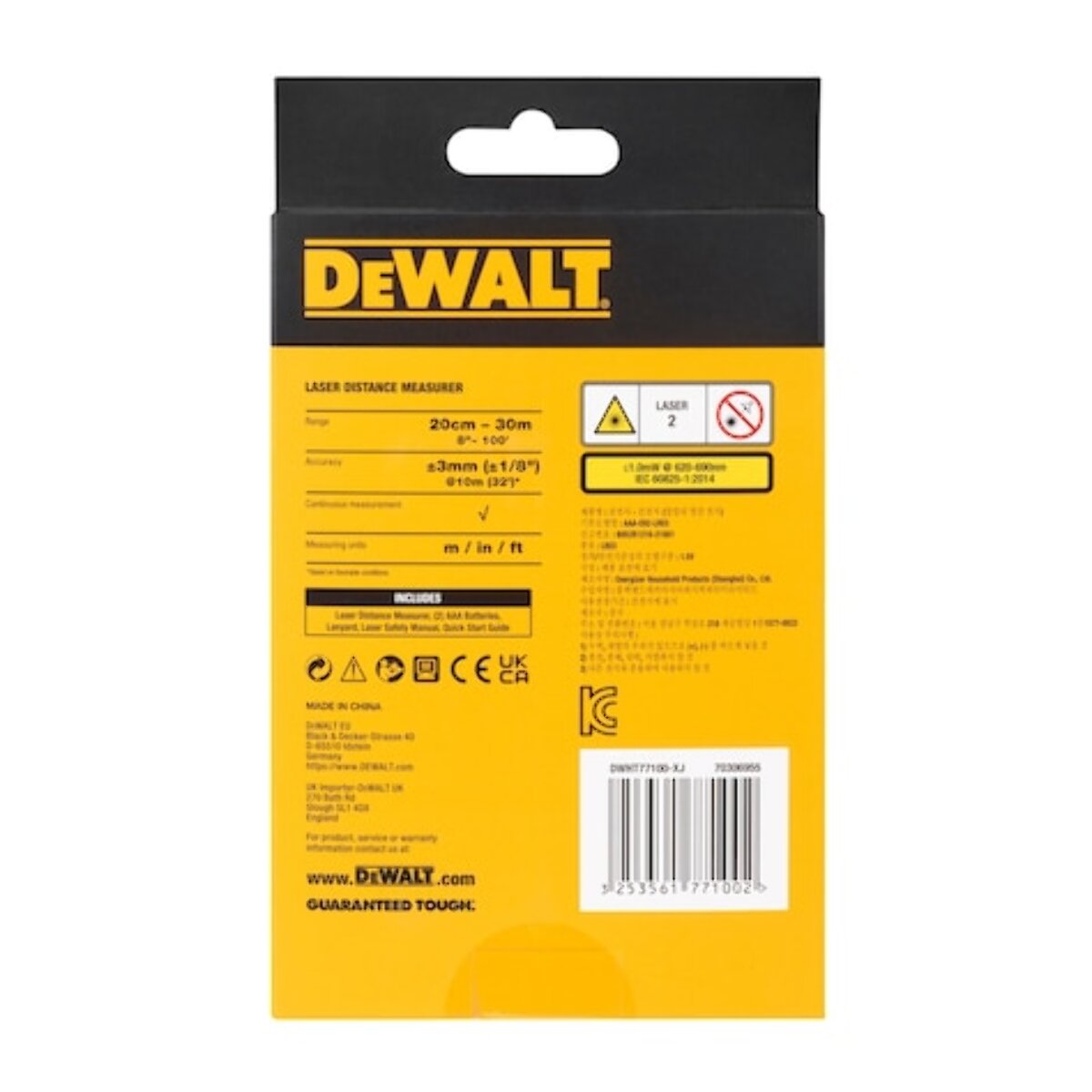 Mesure laser 30m - DEWALT - DWHT77100-XJ