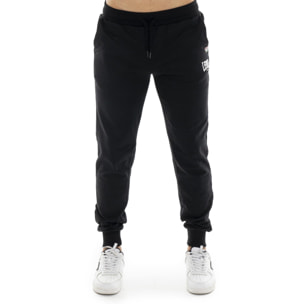 Pantalone sportivo invernale da uomo con polsino con logo piccolo "Basic"