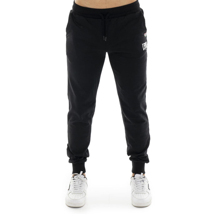 Pantalone sportivo invernale da uomo con polsino con logo piccolo "Basic"