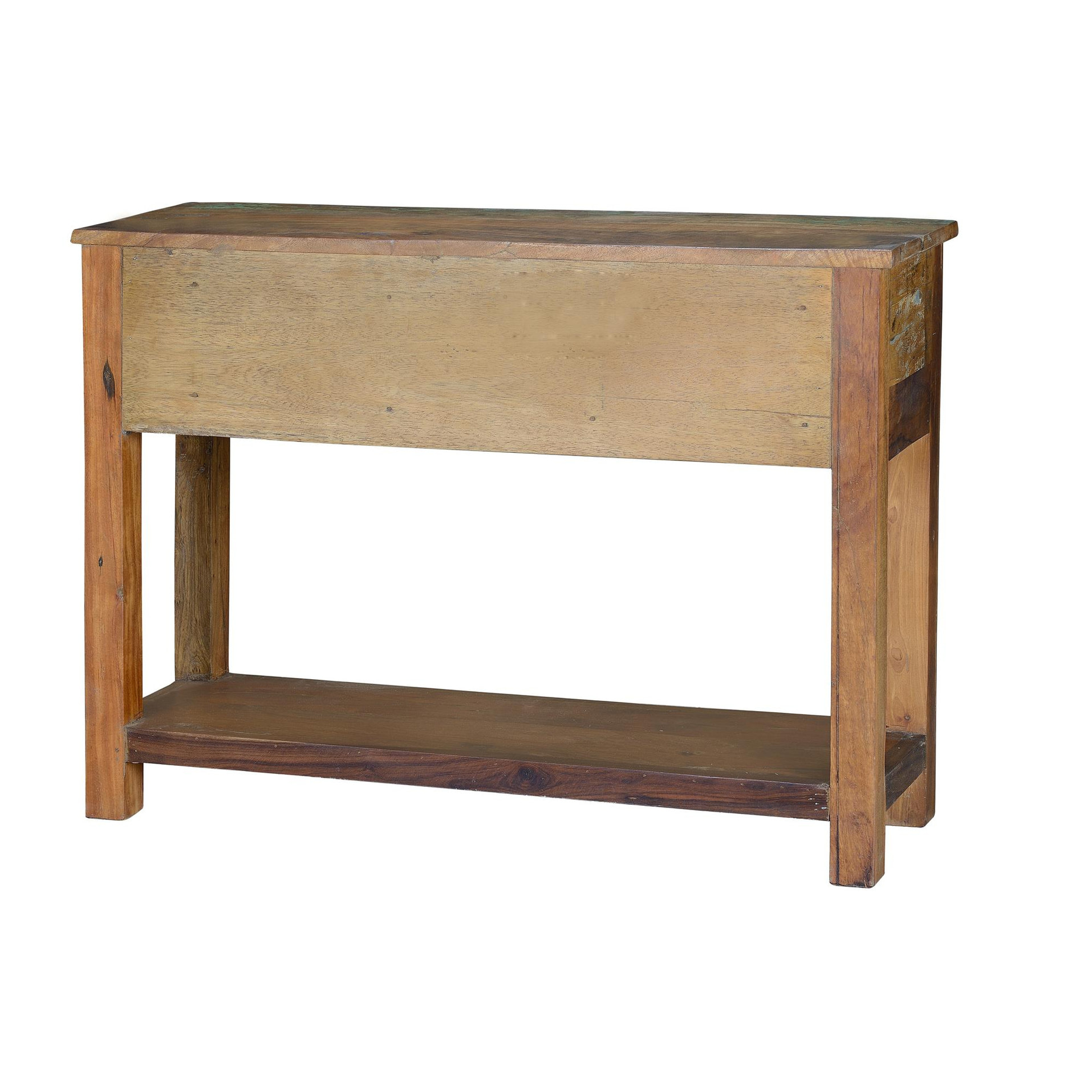 Consola de Madera Reciclada 105 Cm Estilo Vintage Industrial