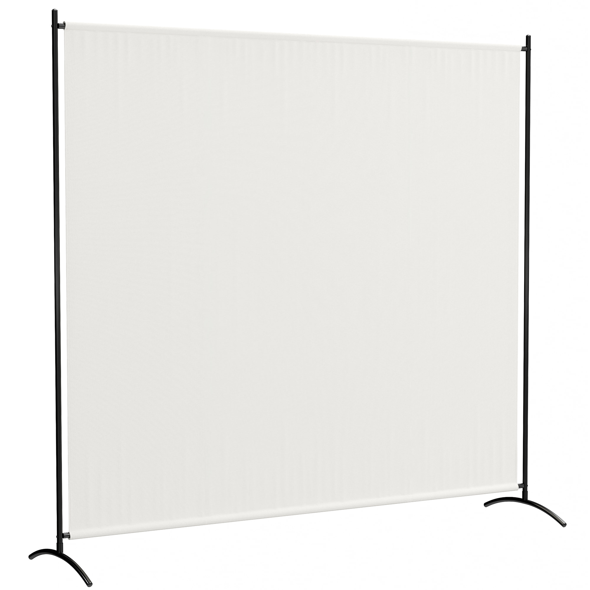 Paravent Extérieur à Panneau Unique, Séparateur de Pièce de 180H cm avec Protection UV30+, Panneau Brise-Vue avec Base Stable pour Intérieur et Extérieur, Beige