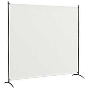 Paravent Extérieur à Panneau Unique, Séparateur de Pièce de 180H cm avec Protection UV30+, Panneau Brise-Vue avec Base Stable pour Intérieur et Extérieur, Beige