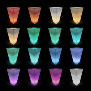 Vase lumineux intérieur/extérieur LED avec batterie VASE LED 75CM