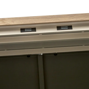 Buffet de jardin Ironia en acier galvanisé café