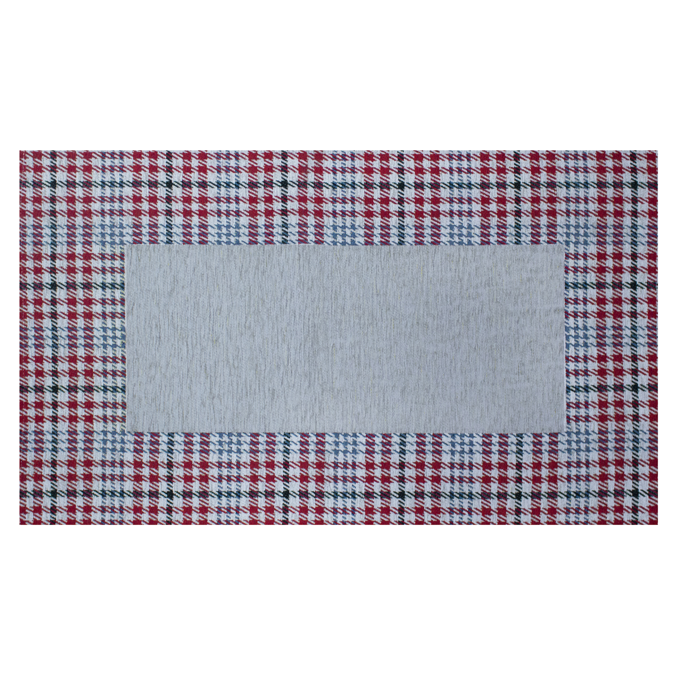 TAPPETO DA CUCINA DIS.OXFORD COL.GRIGIO PERLA 57X190 CM CON ANTISCIVOLO