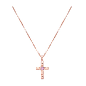 Collar Dawon acabado oro rosa 18k
