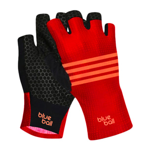 GUANTES BICICLETA CORTOS BLUEBALL EN ROJO