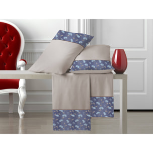 Completo letto Armonie IPERSAN Puro Cotone Verbena Tortora