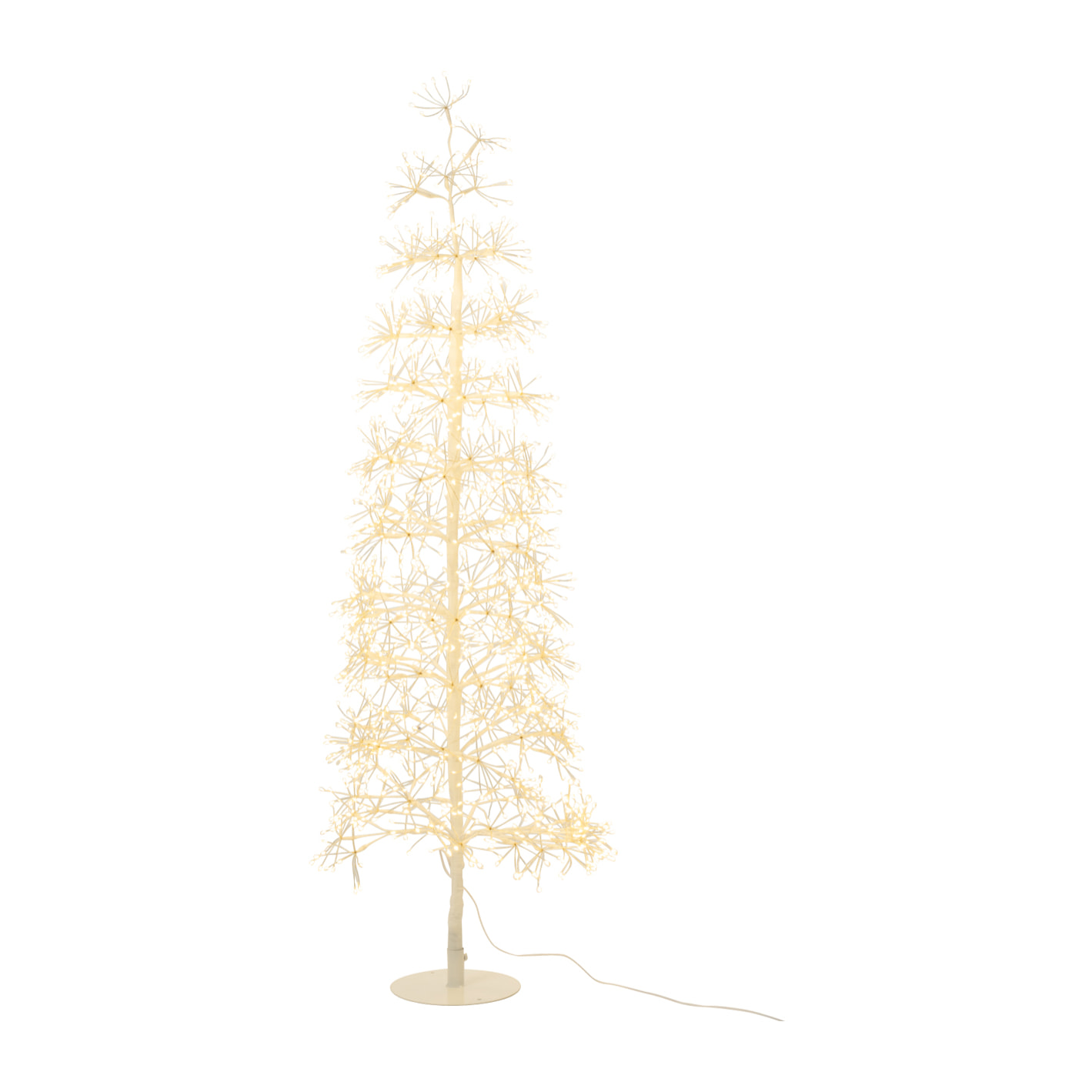 J-Line décoration Arbre - blanc chaud - acier - blanc - medium - LED