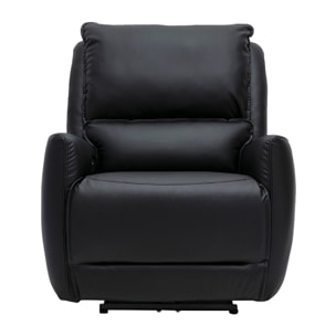 Fauteuil relax électrique noir RACHEL