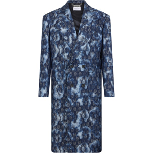 PHILIPP PLEIN Jacquard Denim Coat Monogram