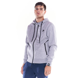 Sudadera con capucha y bolsillo grande con icono de león Soft Basic