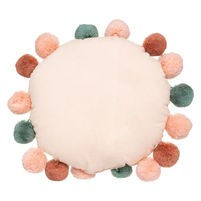 Coussin enfant "Pompons" - coton