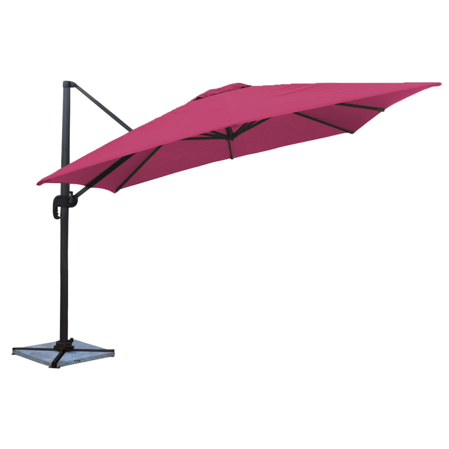 Parasol déporté MOLOKAI carré - Fuchsia