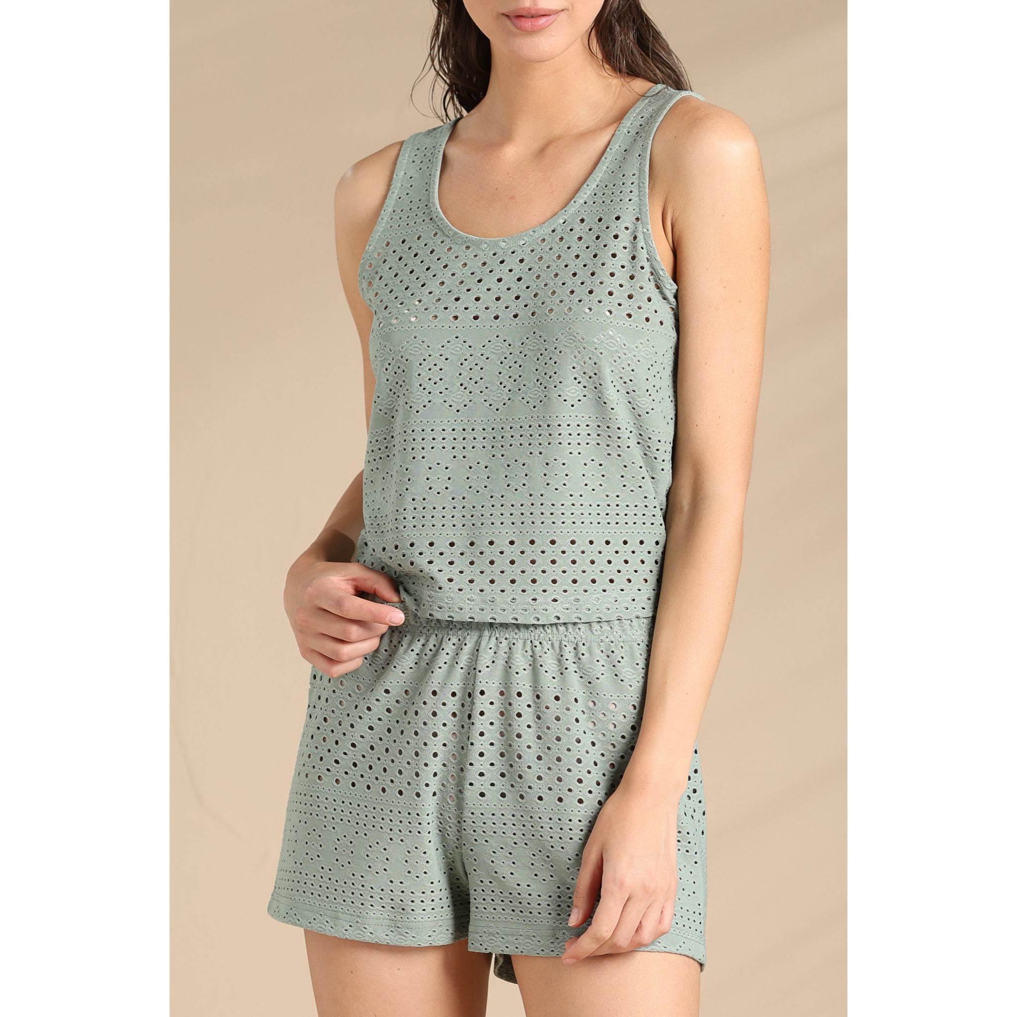 Completo donna estivo in poliestere ed elastane articolo santorini. Noidinotte
