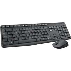 Clavier + Souris LOGITECH MK235 sans fil silencieux
