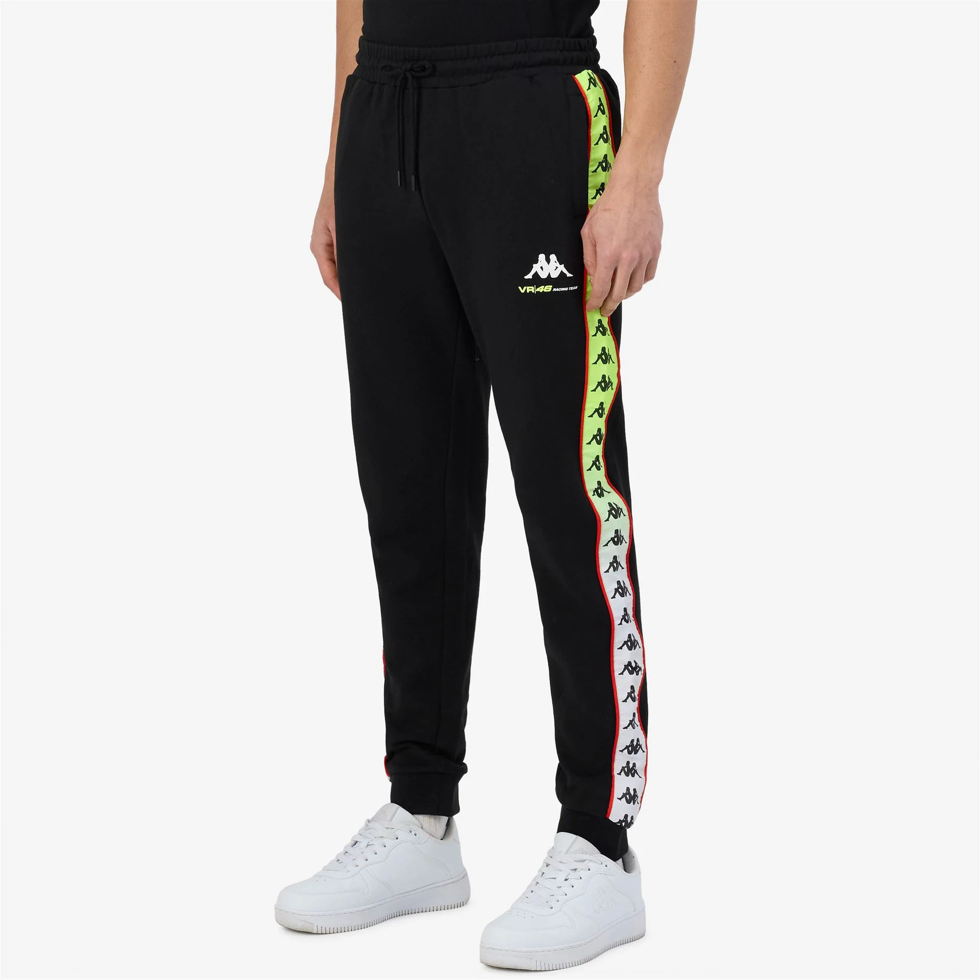 Kappa - Pantaloni Uomo Nero - 222 Banda Alanz Vr46 Travel