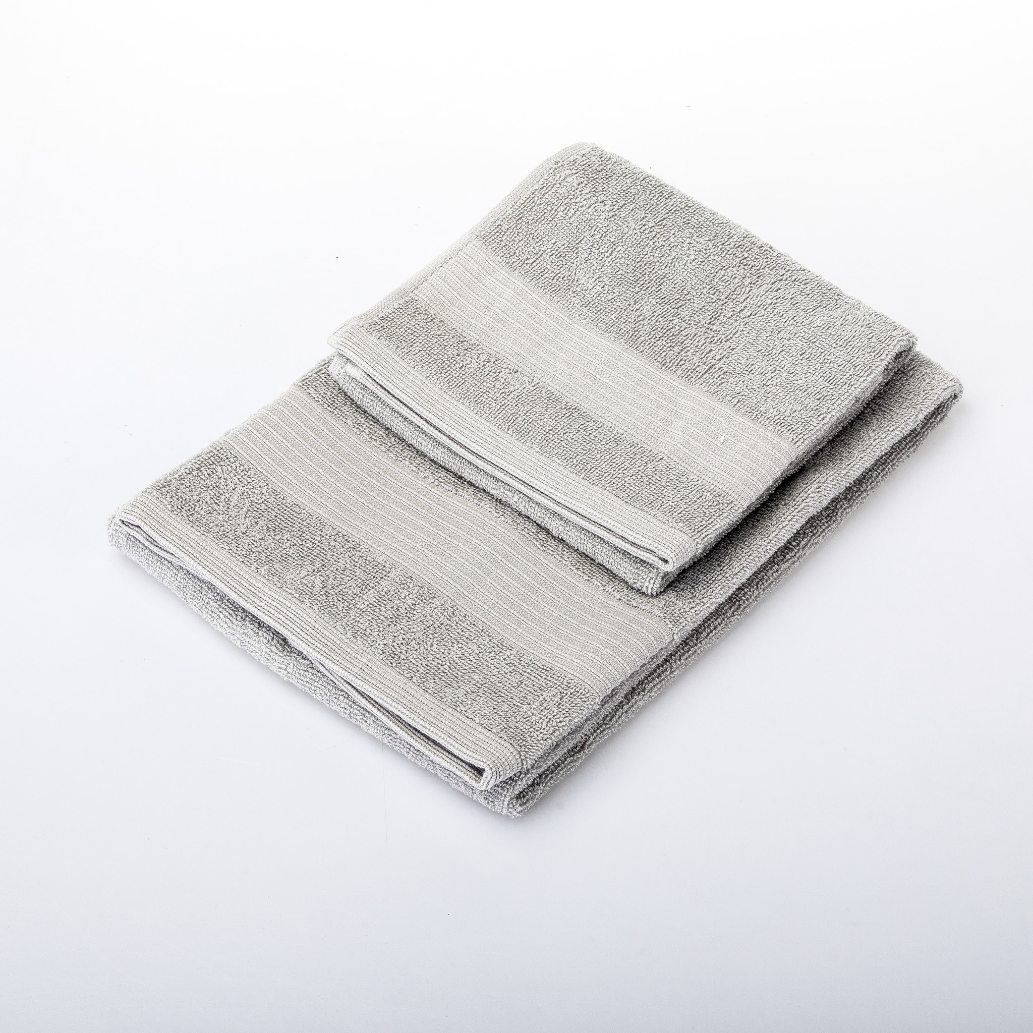 UNO CASA DESIGN Coppia Asciugamano + Ospite Julia in Spugna di Puro Cotone 500 gr/mq